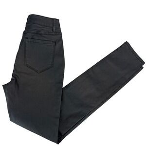 ENCORE JEANS Black Coated Skinny Pants Style V2190 Size 5‎